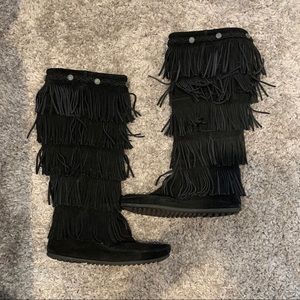 Minnetonka Fringe Boots